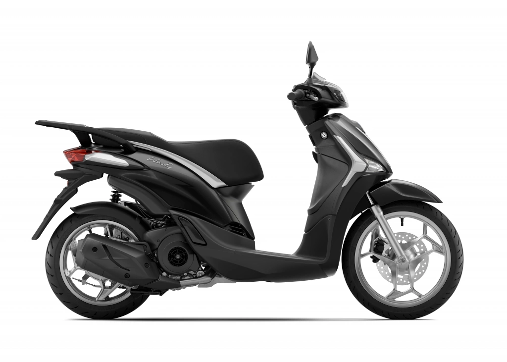 Piaggio Liberty 50 MY 2025 Schwarz Abisso vorne rechts